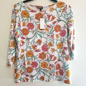NWT WOMEN'S PREMISE FLORAL SHIRT SIZE MED